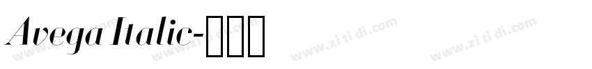 Avega Italic字体转换 Avega Italic字体转换